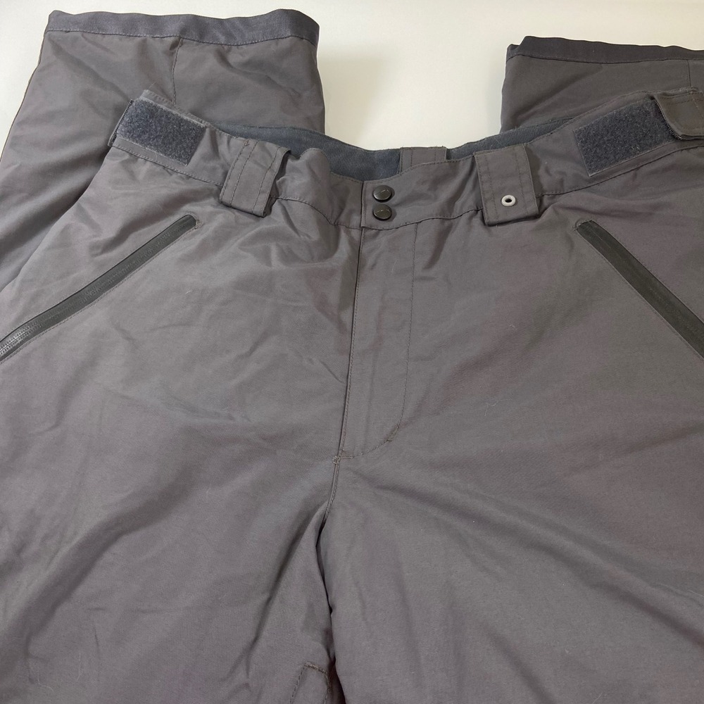 Polar Edge‎ Mens Large Gray Insulated Snow Ski Pants Zippered Pockets Outdoor